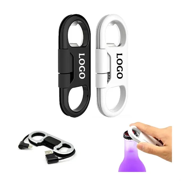 Portabl Keychain Bottle Opener USB Charging Cord