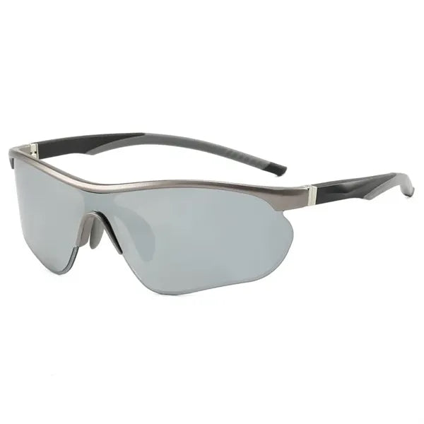 Logo UV400 Sunglasses Lightweight Half Frame Sports