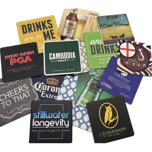 Printed 4" Square Drink Coasters