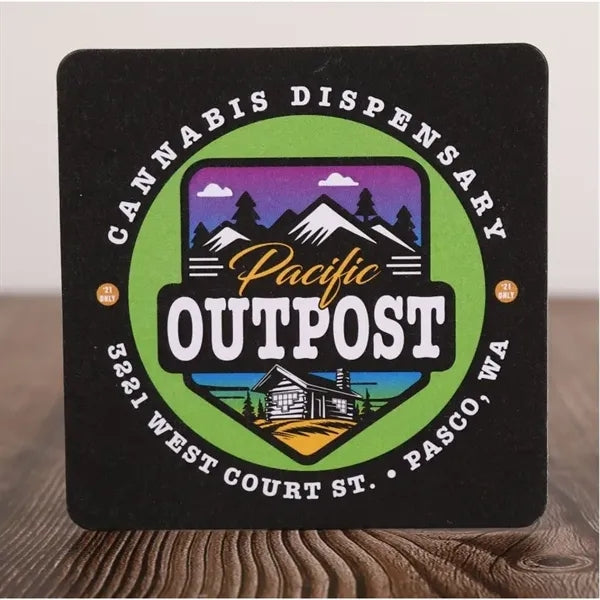 Printed 4" Square Drink Coasters