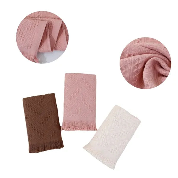 Pure Cotton Fringe Towel