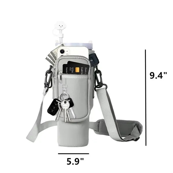40oz Water Bottle-Holder with Strap