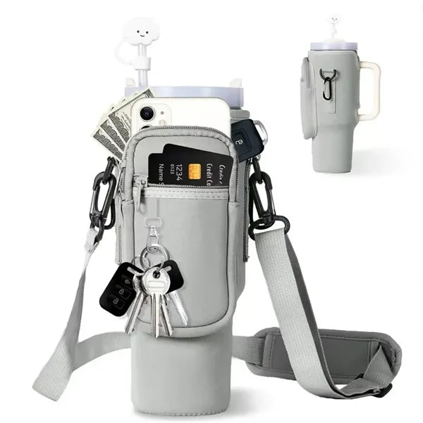 40oz Water Bottle-Holder with Strap