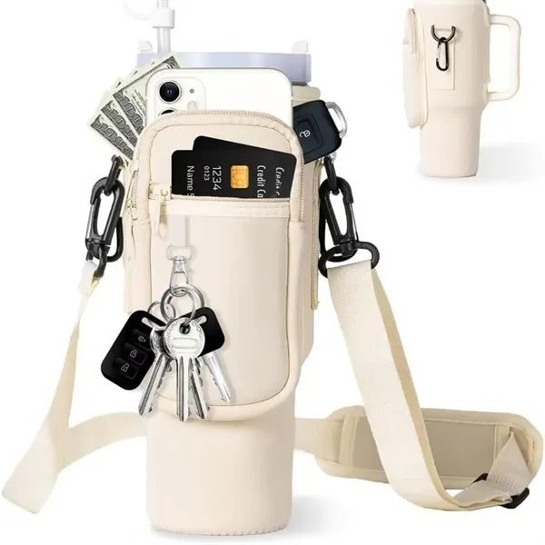 40oz Water Bottle-Holder with Strap