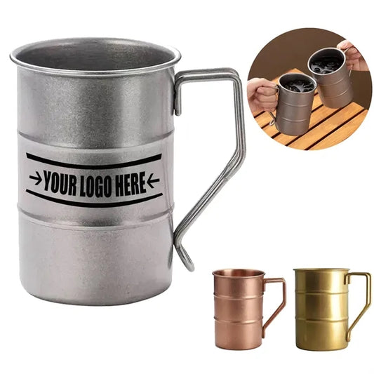 12 OZ Vintage 304 Stainless Steel Camping Cups