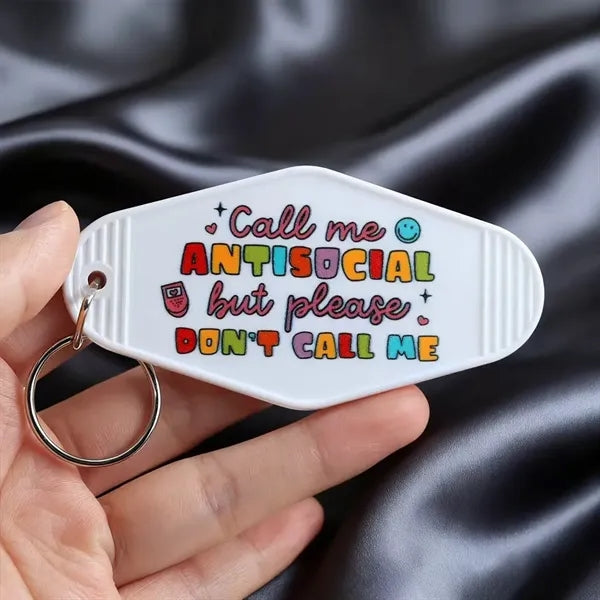 Colorful Plastic Hotel Keychain