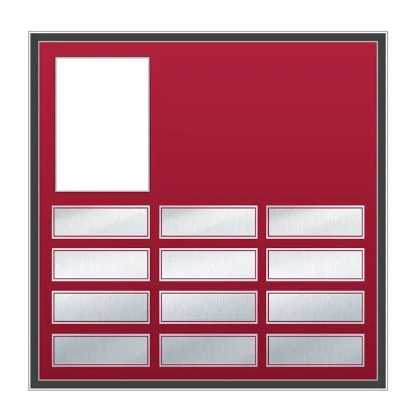 Metallic Window Perpetual, 12x12 w/ Photo Opening &12 Names