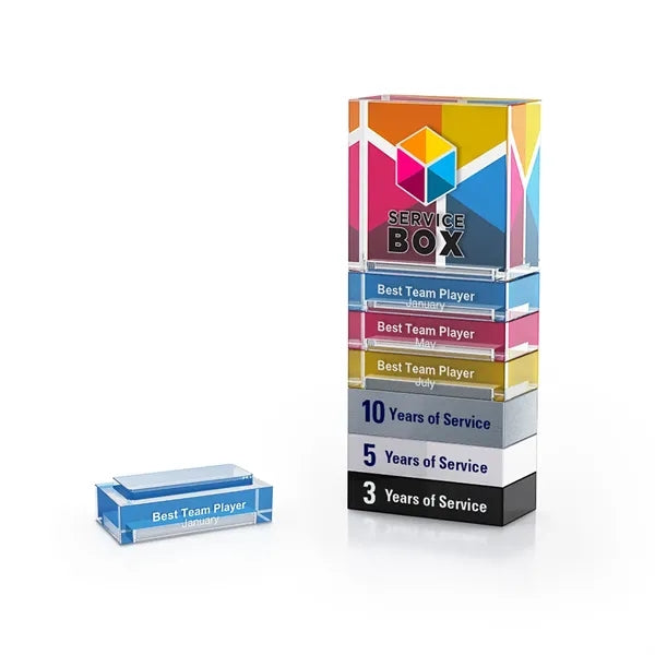 Stackable Clear Acrylic Bar Milestone Awards