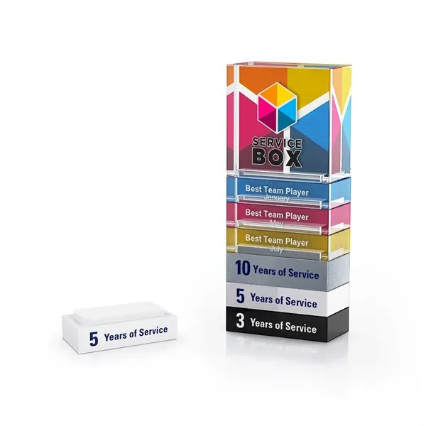 Stackable Award White Acrylic Bar