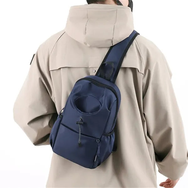 Anti Theft Sling Backpack Crossbody Bag Water Bottle Holder