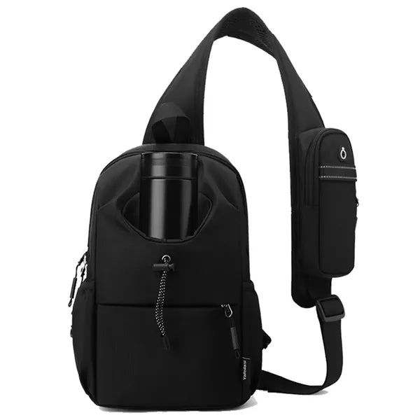 Anti Theft Sling Backpack Crossbody Bag Water Bottle Holder