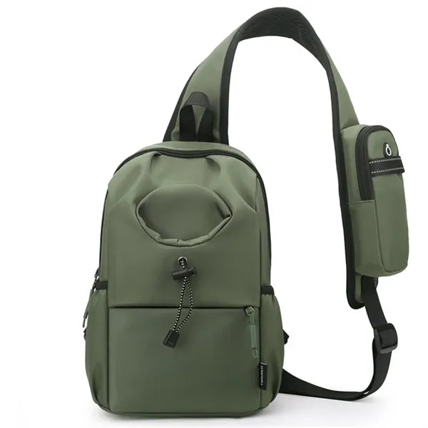Anti Theft Sling Backpack Crossbody Bag Water Bottle Holder