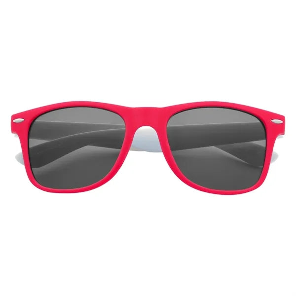 Full Color Colorblock Malibu Sunglasses