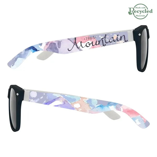 Full Color Colorblock Malibu Sunglasses