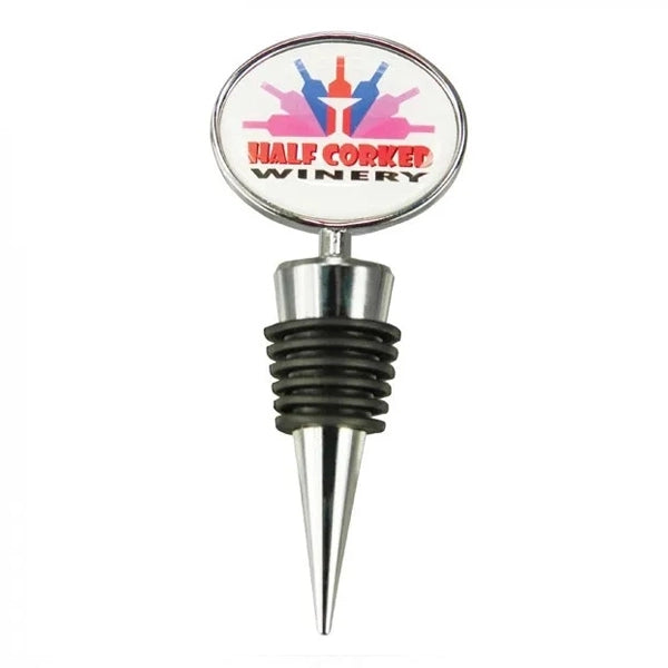Wine Stopper with Dome Oval Top
