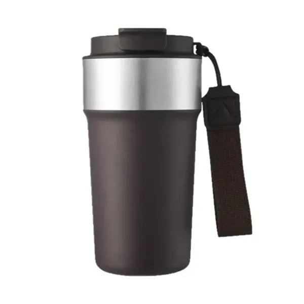 17 Oz Portable Stainless Steel Straw Coffee Bottle