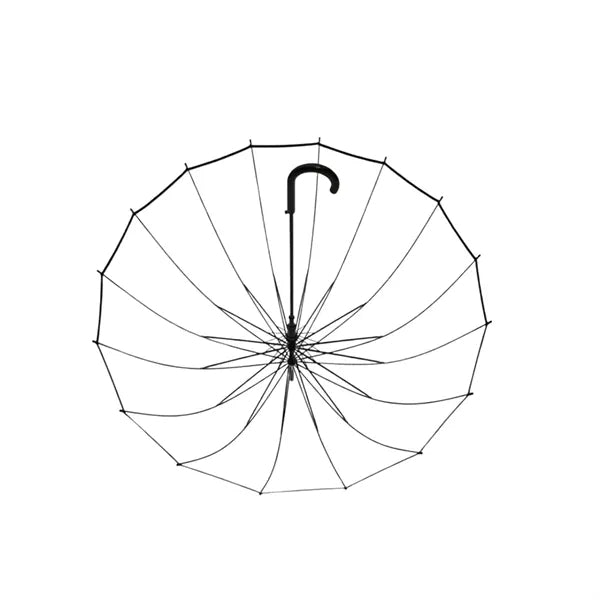 Arched transparent umbrella