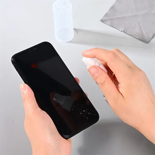 Cleaner Spray and Microfiber Cloth Set for Mobile Phones