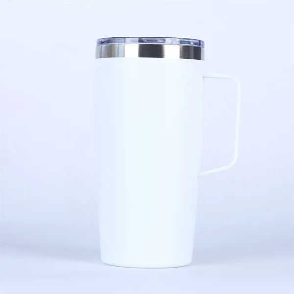 20 oz Travel Stainless Coffee Mug Tumbler w/ Lid Handle