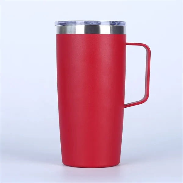 20 oz Travel Stainless Coffee Mug Tumbler w/ Lid Handle