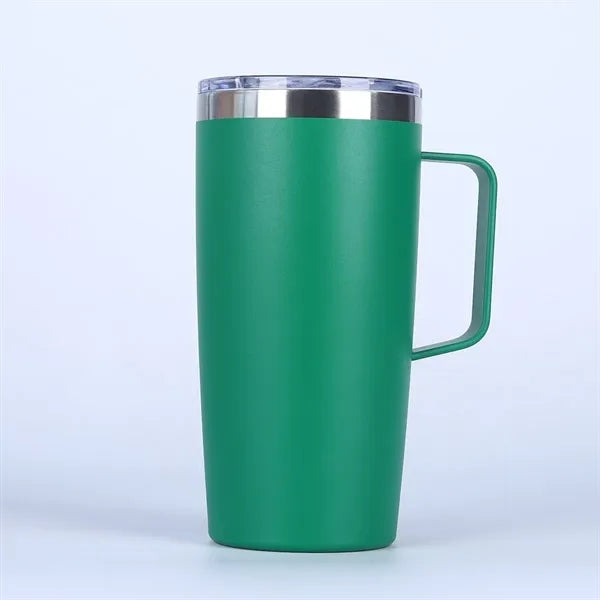 20 oz Travel Stainless Coffee Mug Tumbler w/ Lid Handle