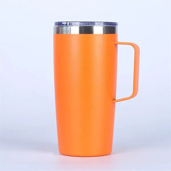 20 oz Travel Stainless Coffee Mug Tumbler w/ Lid Handle