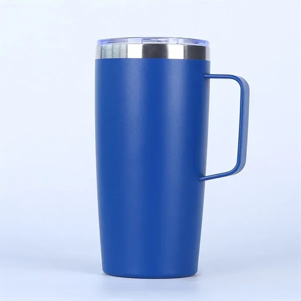 20 oz Travel Stainless Coffee Mug Tumbler w/ Lid Handle