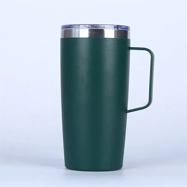 20 oz Travel Stainless Coffee Mug Tumbler w/ Lid Handle