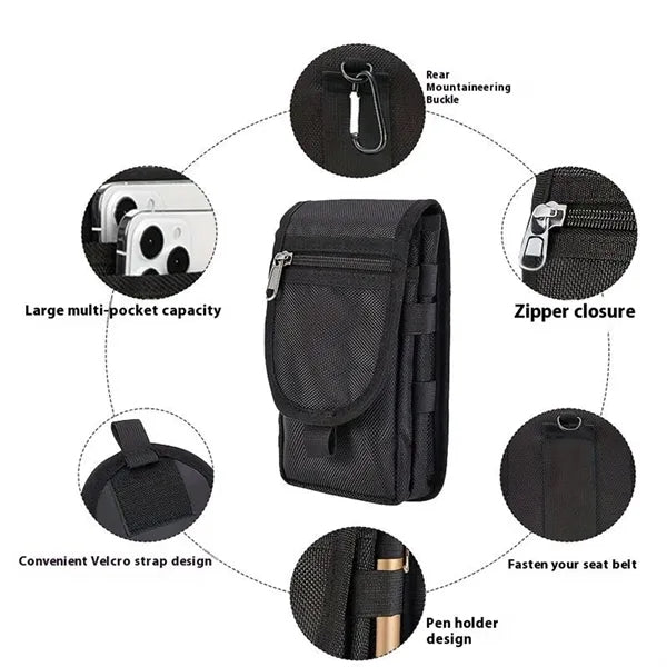 Portable Hanging Flip Phone Waist Bag