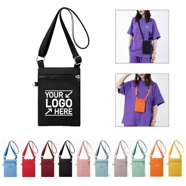 Square Nylon Water Resistant Multi Wear Crossbody Bag