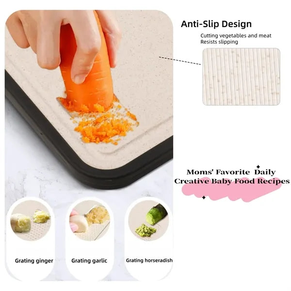 Wheat Fiber Double-Sided Cutting Board