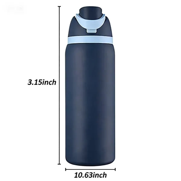 FreeSip Insulated Stainless Steel Water Bottle with Straw