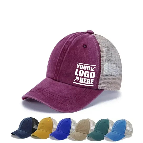 Adjustable Vintage Washed Trucker Hat