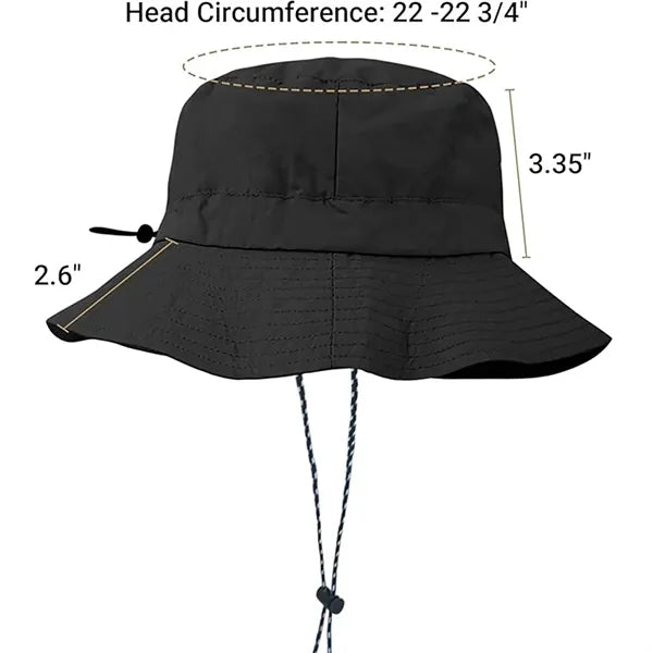 Foldable Wide Brim Bucket Hat