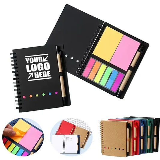 Steno Pads Lined Notepad with Pen in Holder