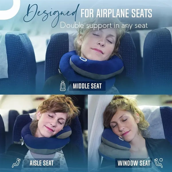 Long Distance Travel Dual Support Neck Pillow