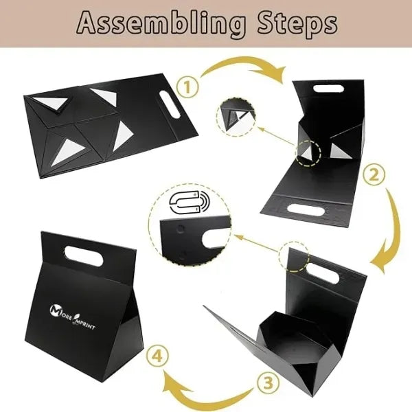 Portable Premium Folding Gift Box with Handle