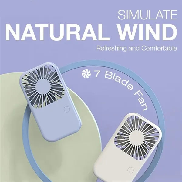 Rechargeable Portable Mini Fan With Phone Stand