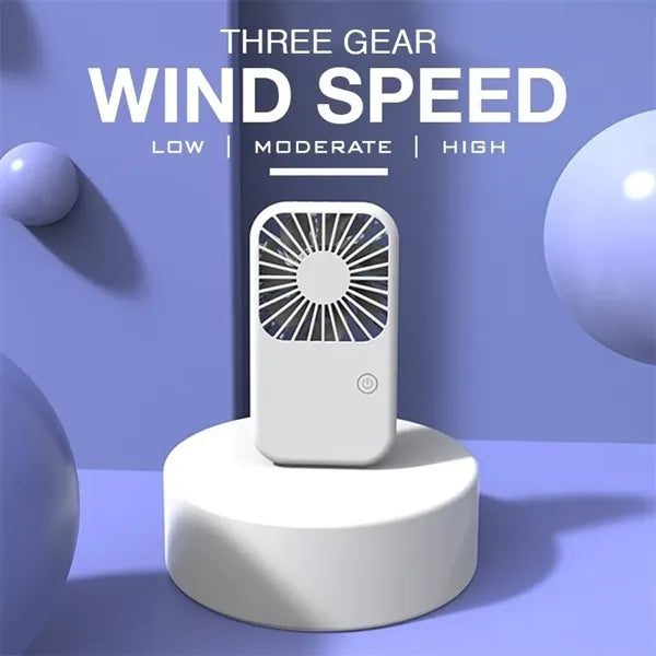 Rechargeable Portable Mini Fan With Phone Stand