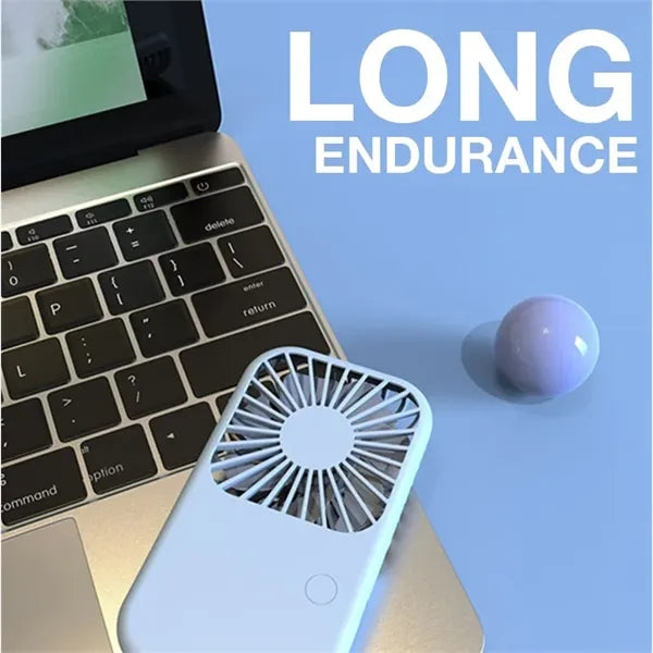 Rechargeable Portable Mini Fan With Phone Stand