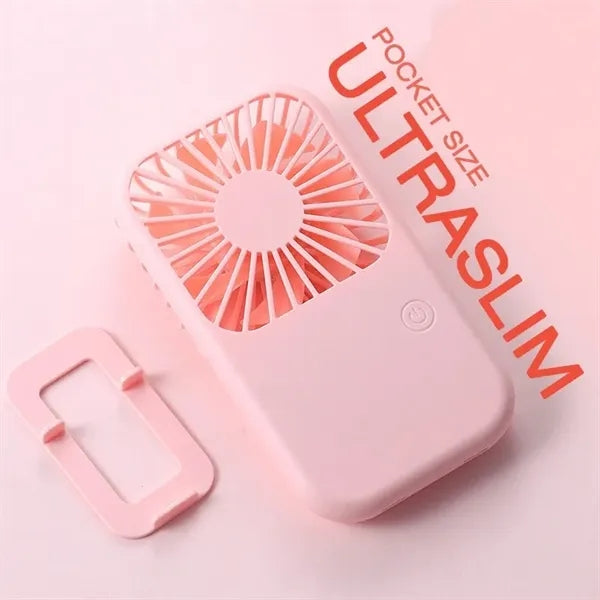 Rechargeable Portable Mini Fan With Phone Stand