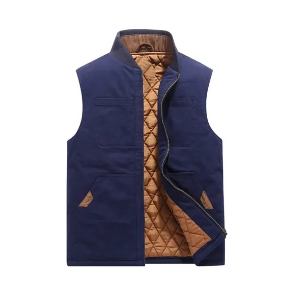 Casual Multi Pocket Vest Baseball Jacket