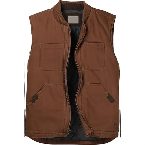Casual Multi Pocket Vest Baseball Jacket
