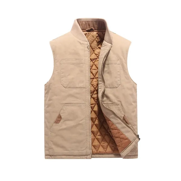 Casual Multi Pocket Vest Baseball Jacket