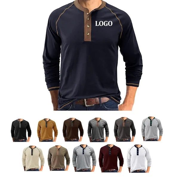 Outdoor Button Long Sleeved Bottoming Shirt