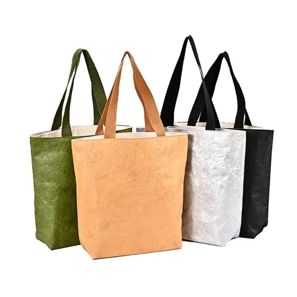Durable Washable Tyvek Dupont Paper Kraft Tote Bag