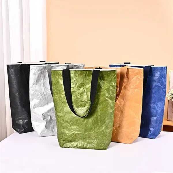 Durable Washable Tyvek Dupont Paper Kraft Tote Bag