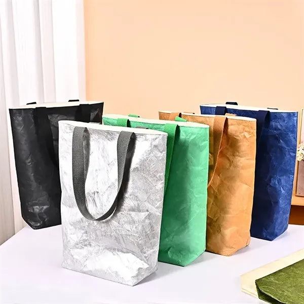 Durable Washable Tyvek Dupont Paper Kraft Tote Bag