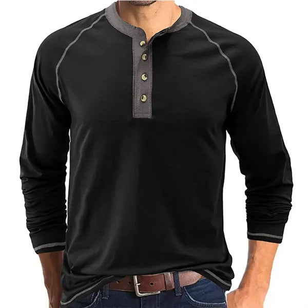 Outdoor Button Long Sleeved Bottoming Shirt
