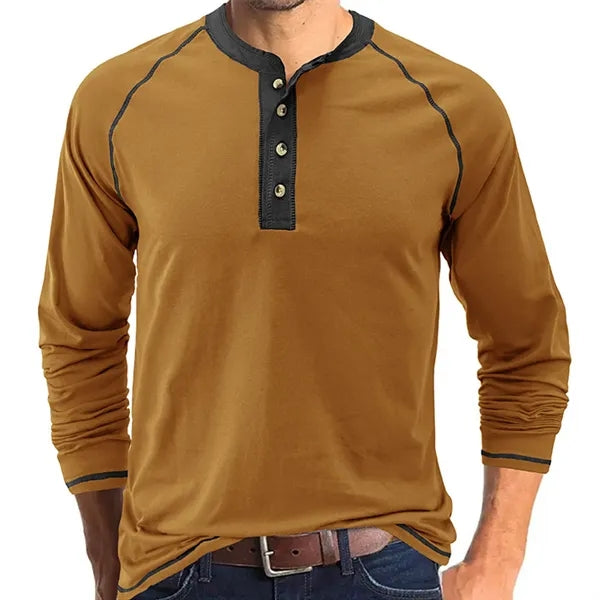 Outdoor Button Long Sleeved Bottoming Shirt
